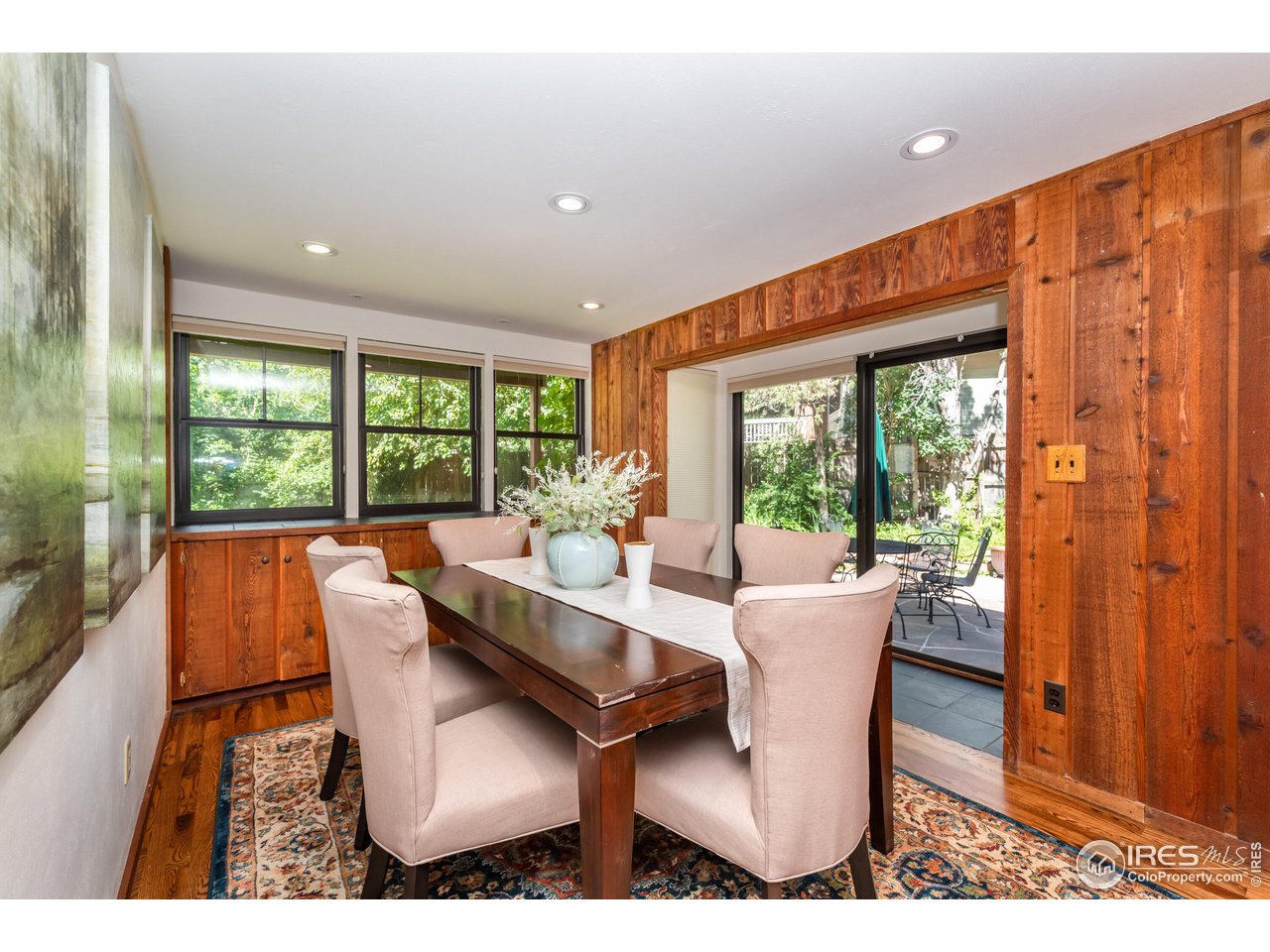 375 16th Street Boulder, CO 80302 - Photo 13 of 30 a dining room with furniture window and wooden floor