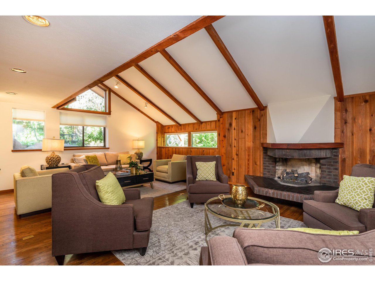 375 16th Street Boulder, CO 80302 - Photo 4 of 30 a living room with furniture and a fireplace