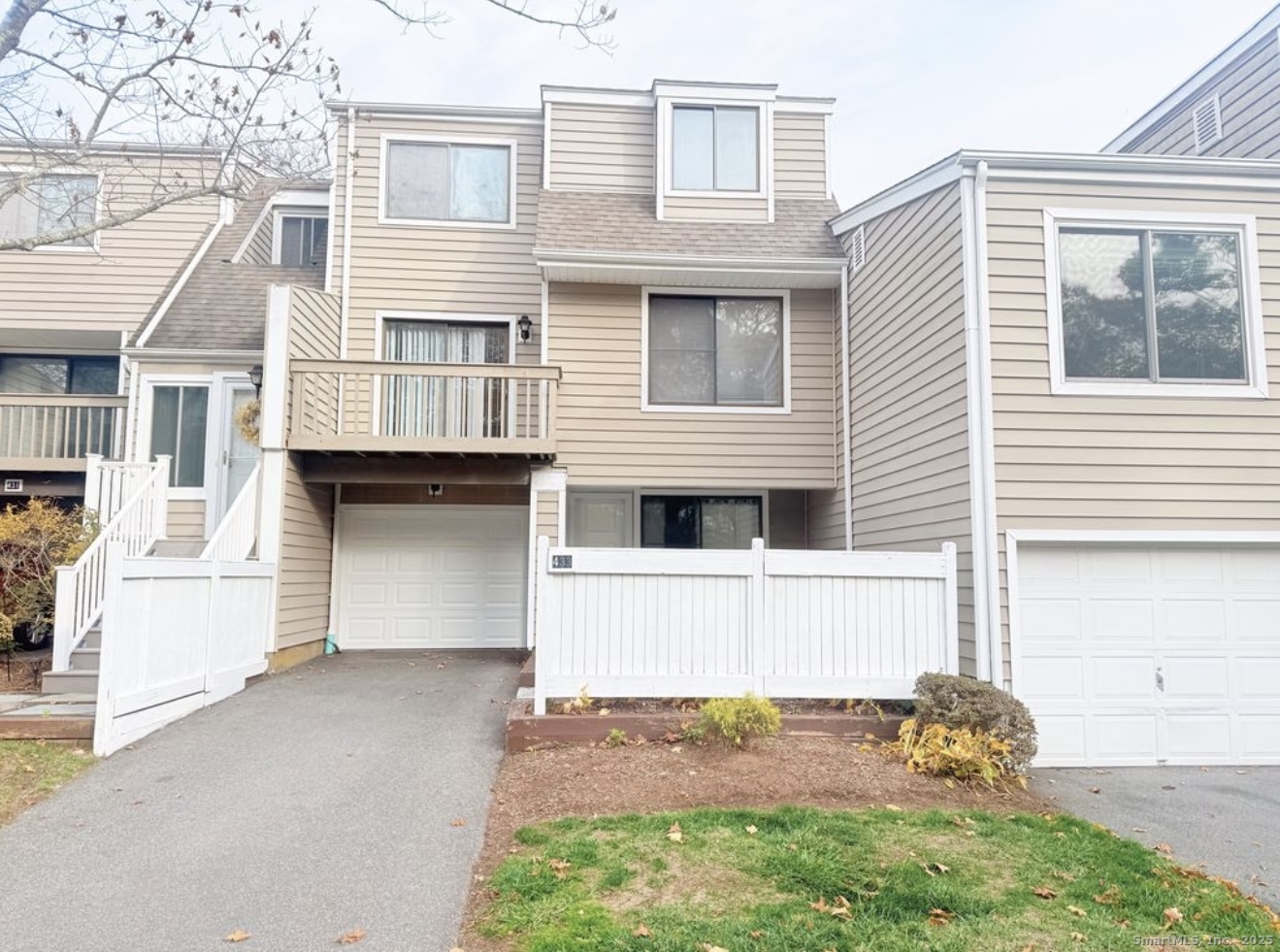 a house view with a outdoor space