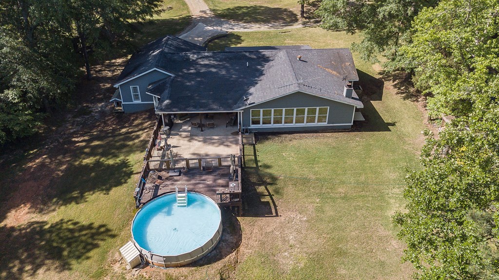 3755 Almond Road Fortson, GA 31808 - Photo 33 of 36 Aerial of Back Yard & Pool