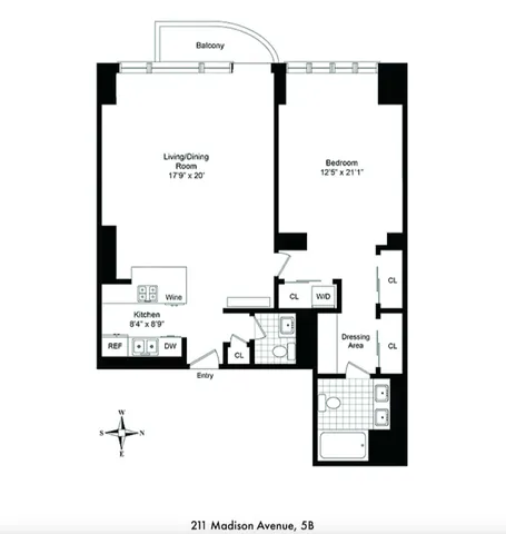 a view of a building from a balcony