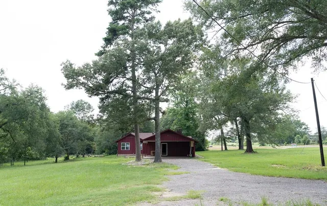 a house view with a garden space