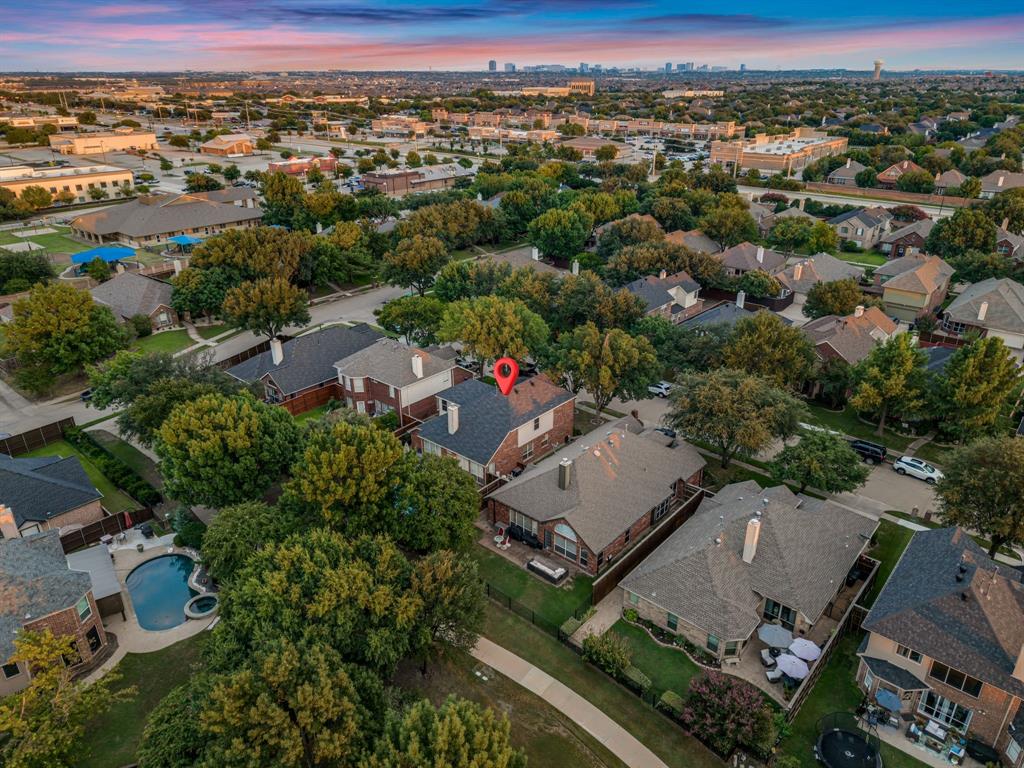 2524 Windgate Drive Frisco, TX 75033 - Photo 35 of 38 an aerial view of a city with lots of residential buildings
