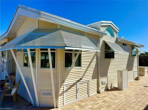 a front view of a house