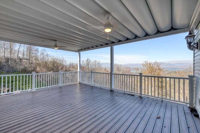 1436 Harris Ridge Road Young Harris, GA 30582 - Photo 48 of 86 a view of a roof deck with wooden floor