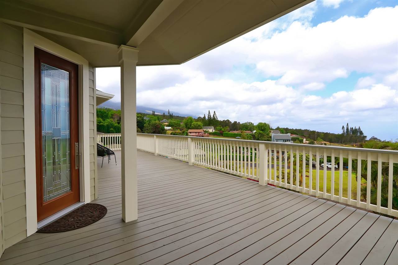 1268 Lower Kimo Drive Kula, HI 96790 - Photo 28 of 30 a view of balcony with wooden floor