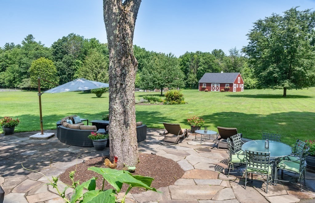 20 Jackson Road Sherborn, MA 01770 - Photo 25 of 29 a garden view with a seating space
