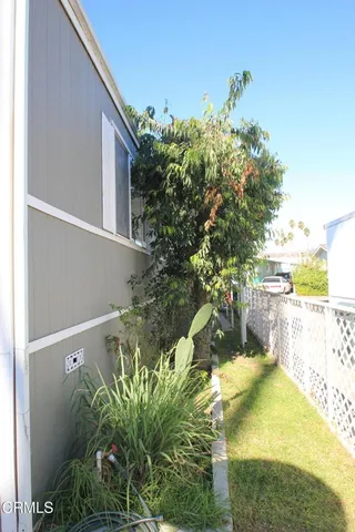 a backyard of a house