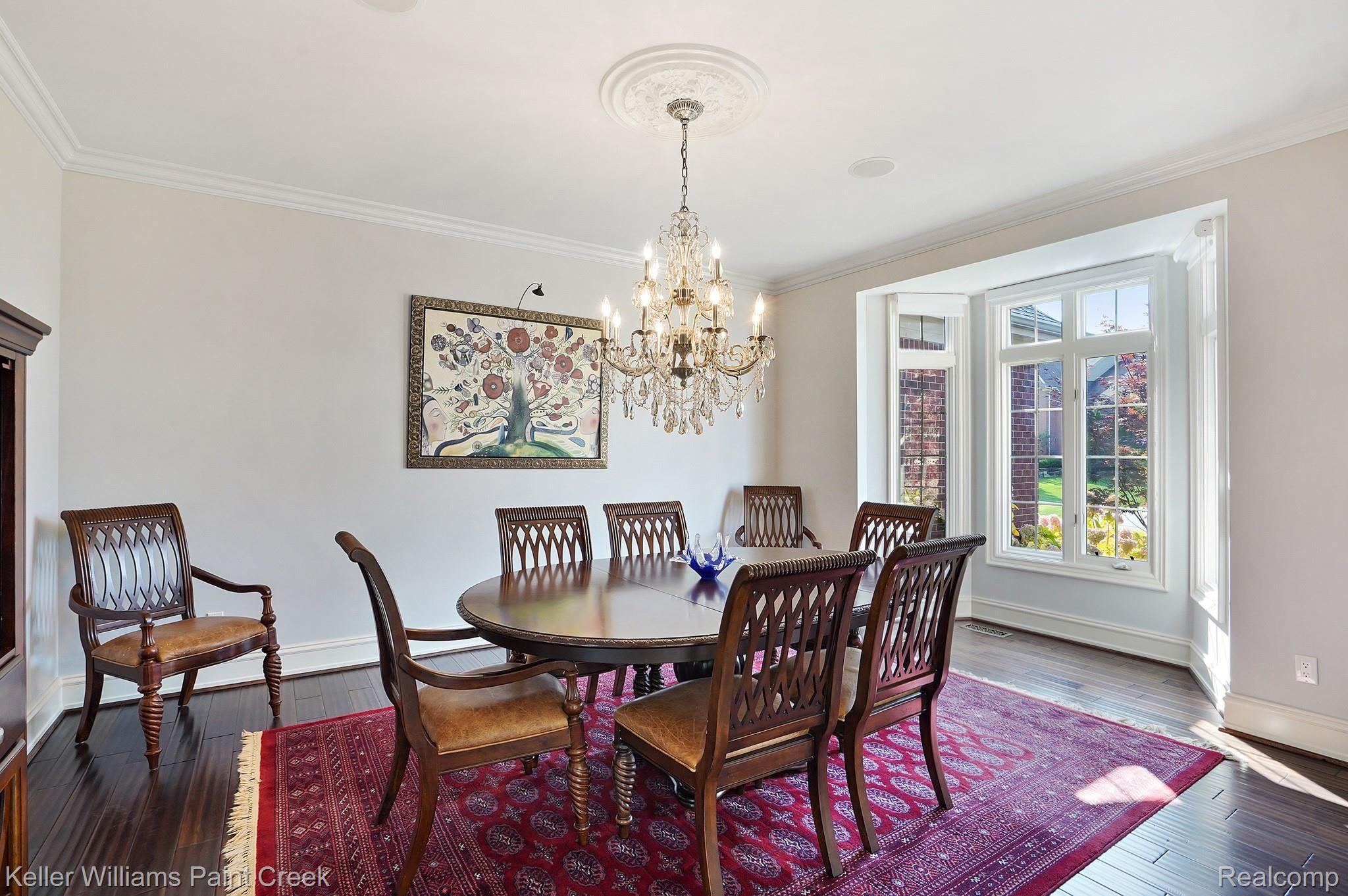 2772 North Addison Circle Rochester, MI 48306 - Photo 17 of 71 Gorgeous Dining Room with bay window & custom millwork