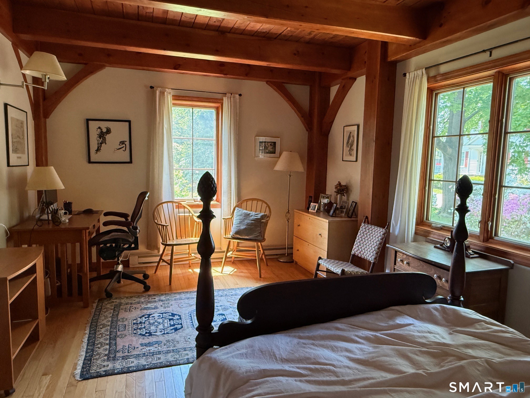 8 Ivy Road Stonington, CT 06355 - Photo 13 of 30 a bedroom with furniture and a window