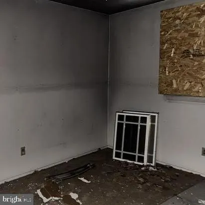 a room with an empty space