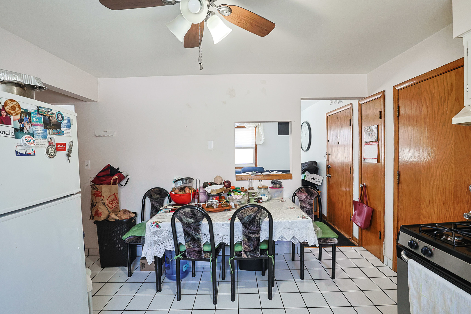 6850 Cermak Road, Unit 1B Berwyn, IL 60402 - Photo 6 of 9 a dining hall with stainless steel appliances granite countertop a refrigerator and a stove top oven