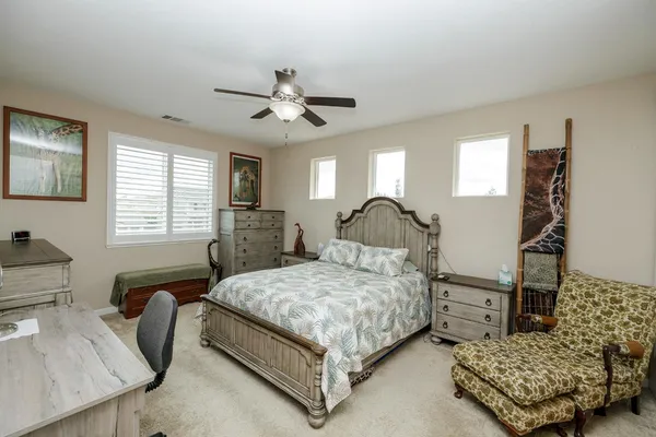 a bathroom with a shower and a window