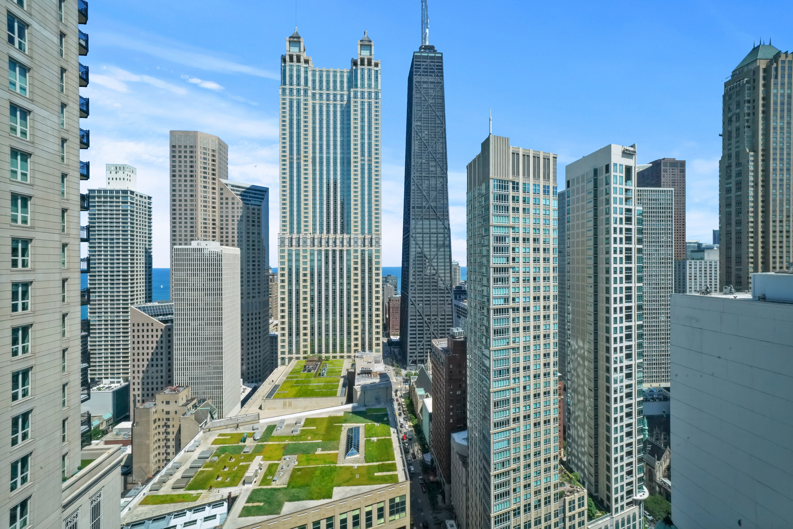 10 East Delaware Place, Unit 34A Chicago, IL 60611 - Photo 22 of 51 a view of a city with tall buildings