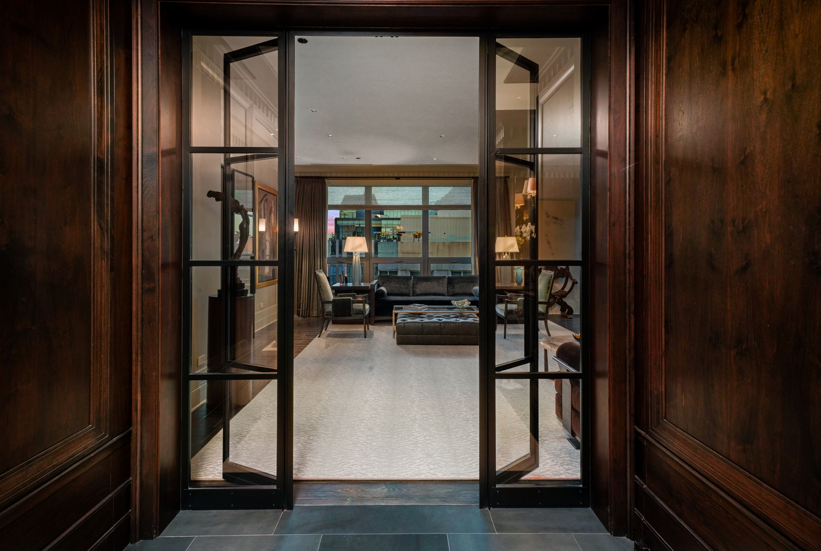 10 East Delaware Place, Unit 34A Chicago, IL 60611 - Photo 33 of 51 a view of kitchen with furniture and large window