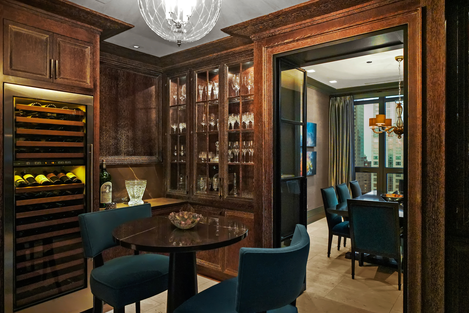 10 East Delaware Place, Unit 34A Chicago, IL 60611 - Photo 39 of 51 a view of a dining room with furniture window and outside view