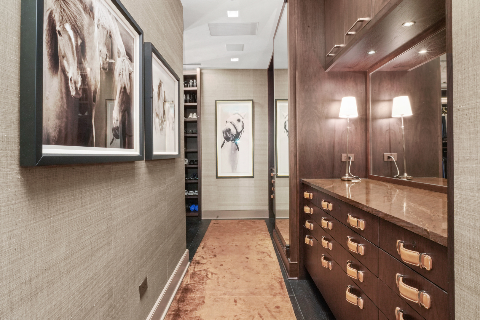 10 East Delaware Place, Unit 34A Chicago, IL 60611 - Photo 44 of 51 a bathroom with mirror and double vanity