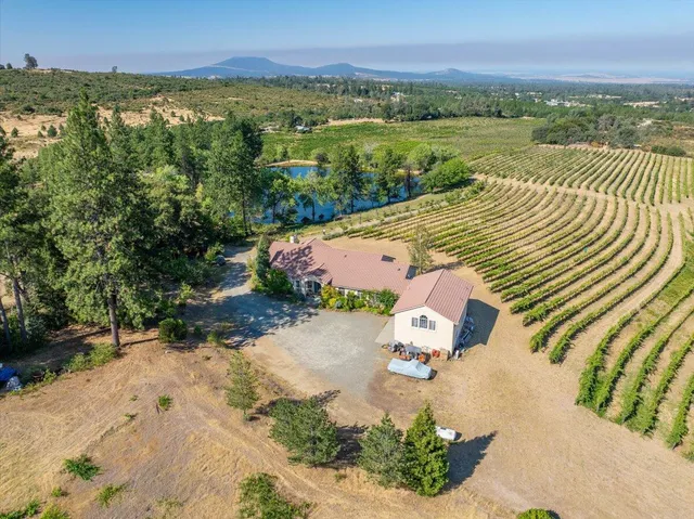 a view of a lake with a mountain