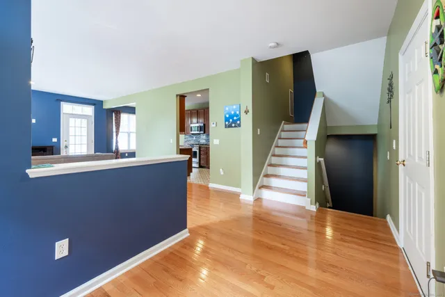 a view of outdoor space with seating area