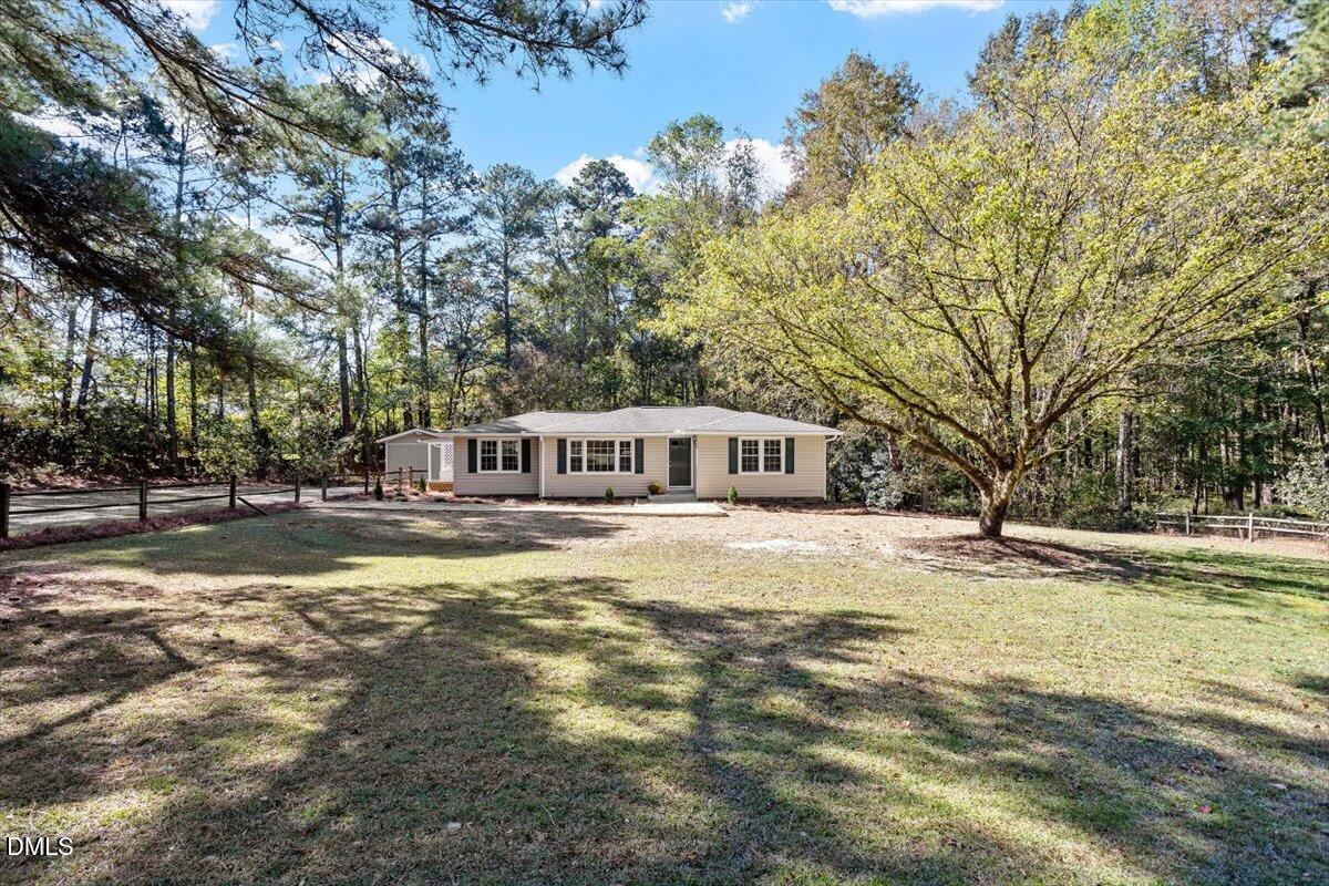 Sprawling front yard.