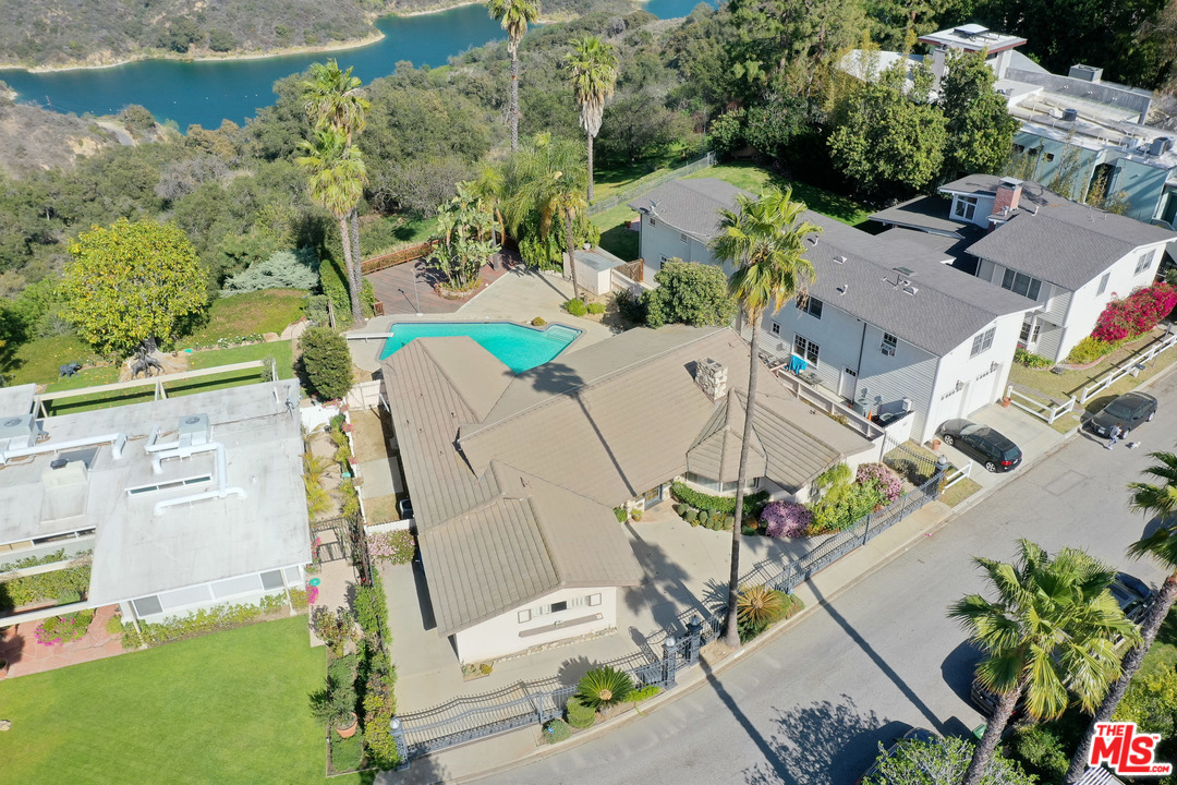 0 Stradella Road Los Angeles, CA 90077 - Photo 7 of 29 an aerial view of a house with a yard