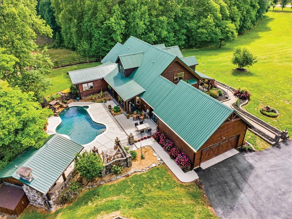 1448 Liberty Church Road Mocksville, NC 27028 - Photo 48 of 50 1448 Liberty Church Road Aerial View