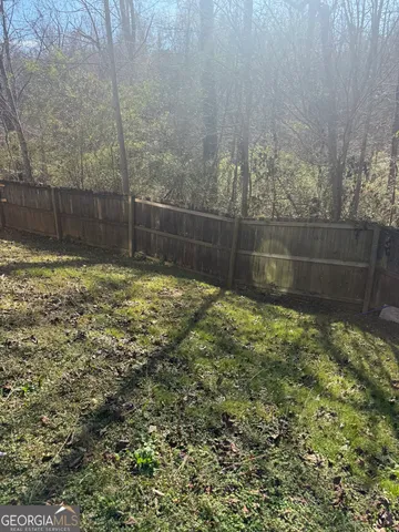 a backyard of a house