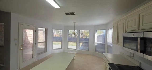 a view of an empty room