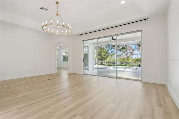 a view of an empty room