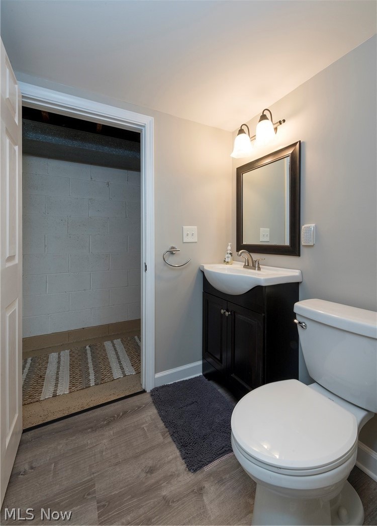 13175 McCracken Road Cleveland, OH 44125 - Photo 31 of 48 Lower level full bathroom featuring a skylight, toilet, and enclosed tub / shower combo