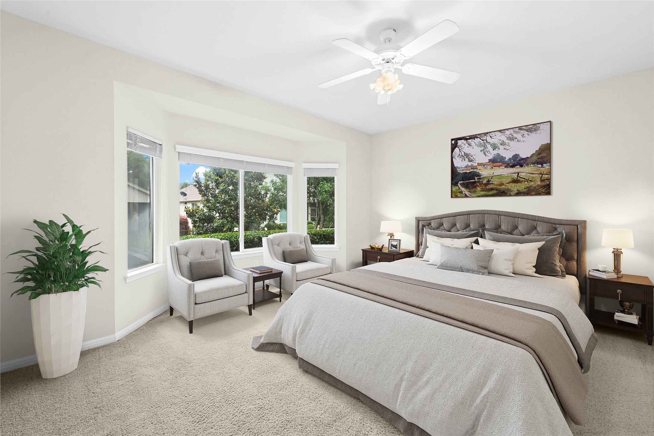 402 Colorado River Road Georgetown, TX 78633 - Photo 14 of 32 Main Bedroom: Virtually Staged