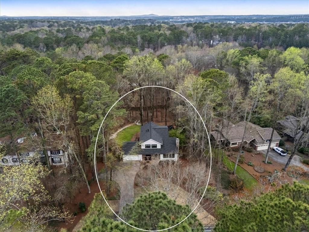 2415 Roxburgh Drive Roswell, GA 30076 - Photo 53 of 62 an aerial view of a house with a yard