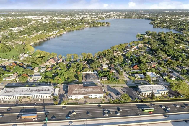 an aerial view of multiple house