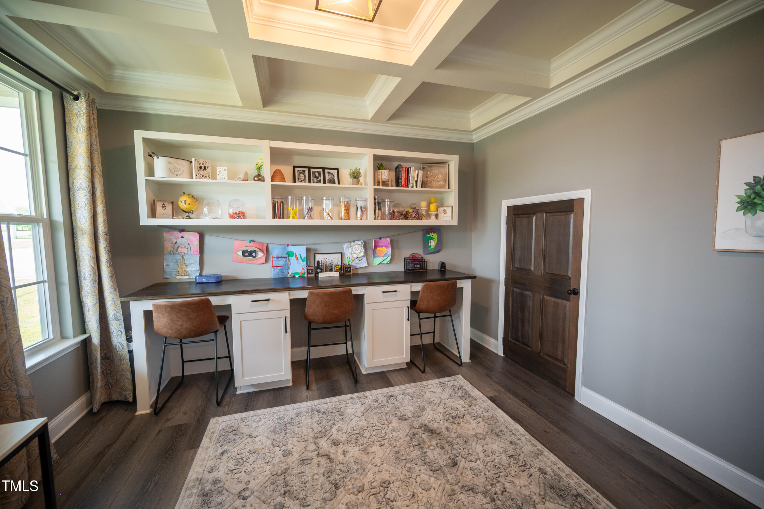 357 Sunrise Ridge Drive Willow Spring, NC 27592 - Photo 15 of 35 a view of a workspace with furniture and window