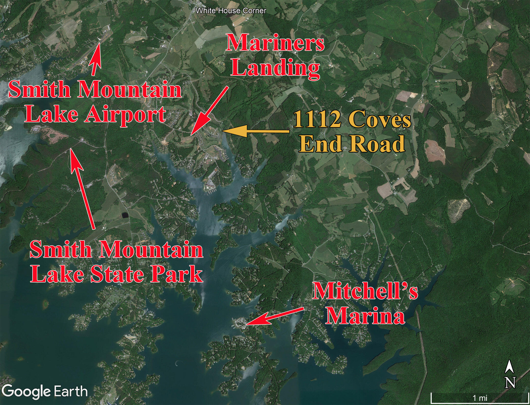 1112 Coves End Road Huddleston, VA 24104 - Photo 71 of 84 google earth2