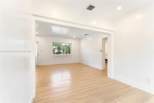 a view of an empty room