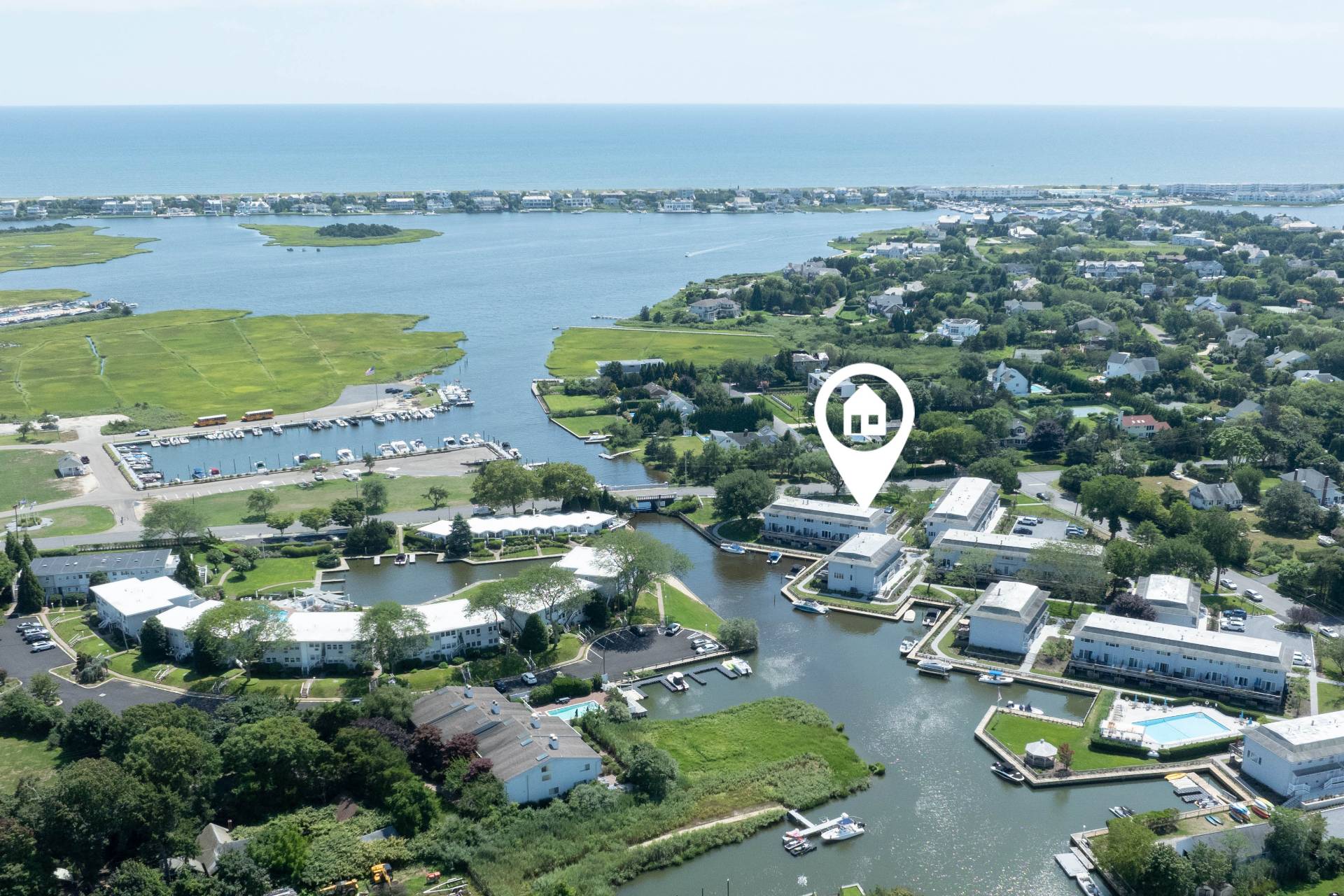 3045 Mitchell Road Westhampton Beach, NY 11978 - Photo 21 of 25 a view of a city with lake