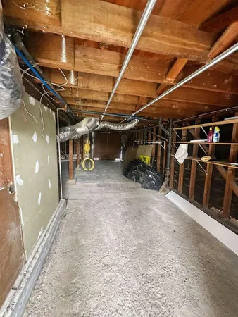 a view of storage and utility room