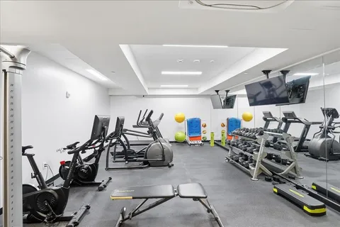 a room with furniture