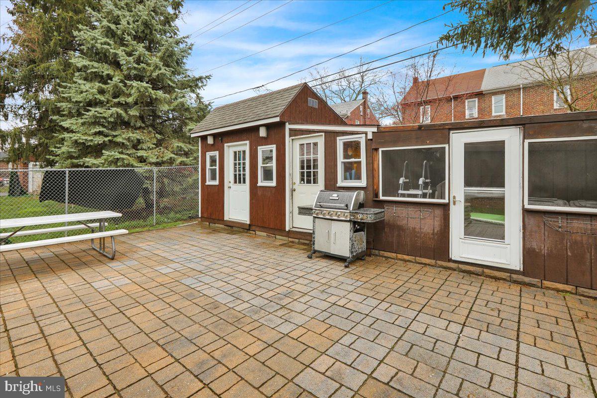 613 March Street Shillington, PA 19607 - Photo 35 of 36 Back yd/brick patio