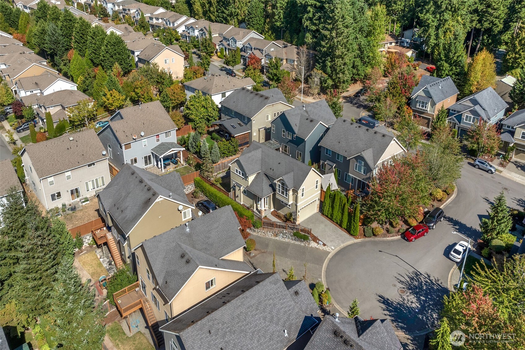 3605 231 Place Southeast Bothell, WA 98021 - Photo 29 of 38 an aerial view of residential house with outdoor space