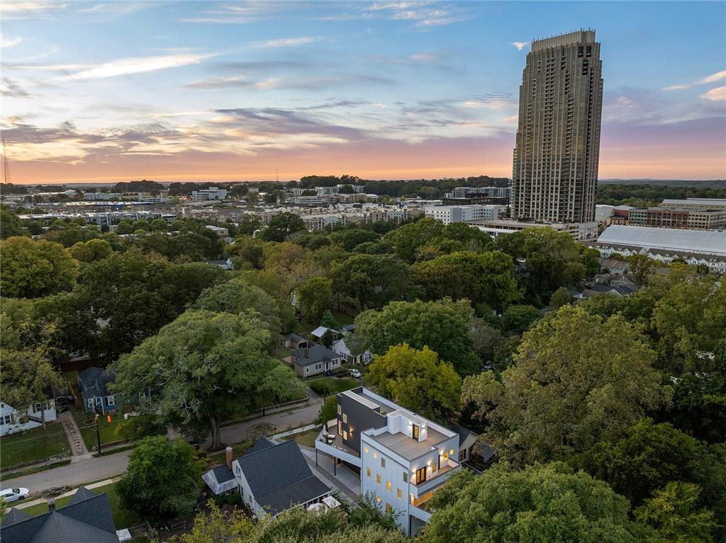 1205 Holly Street Northwest, Unit B Atlanta, GA 30318 - Photo 54 of 81 an aerial view of a city with ocean view