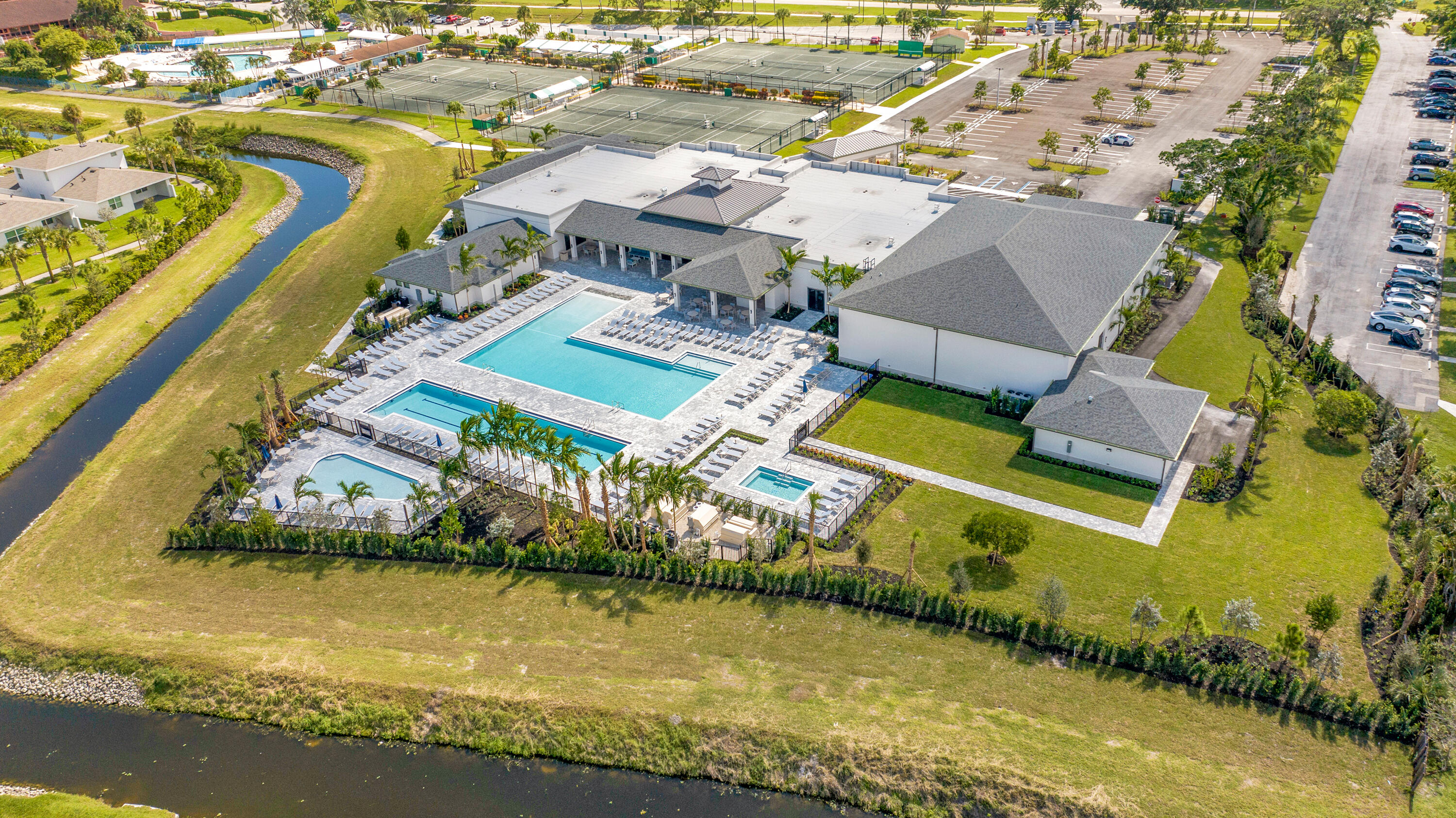 13791 Flora Place, Unit D Delray Beach, FL 33484 - Photo 23 of 24 an aerial view of residential houses with outdoor space