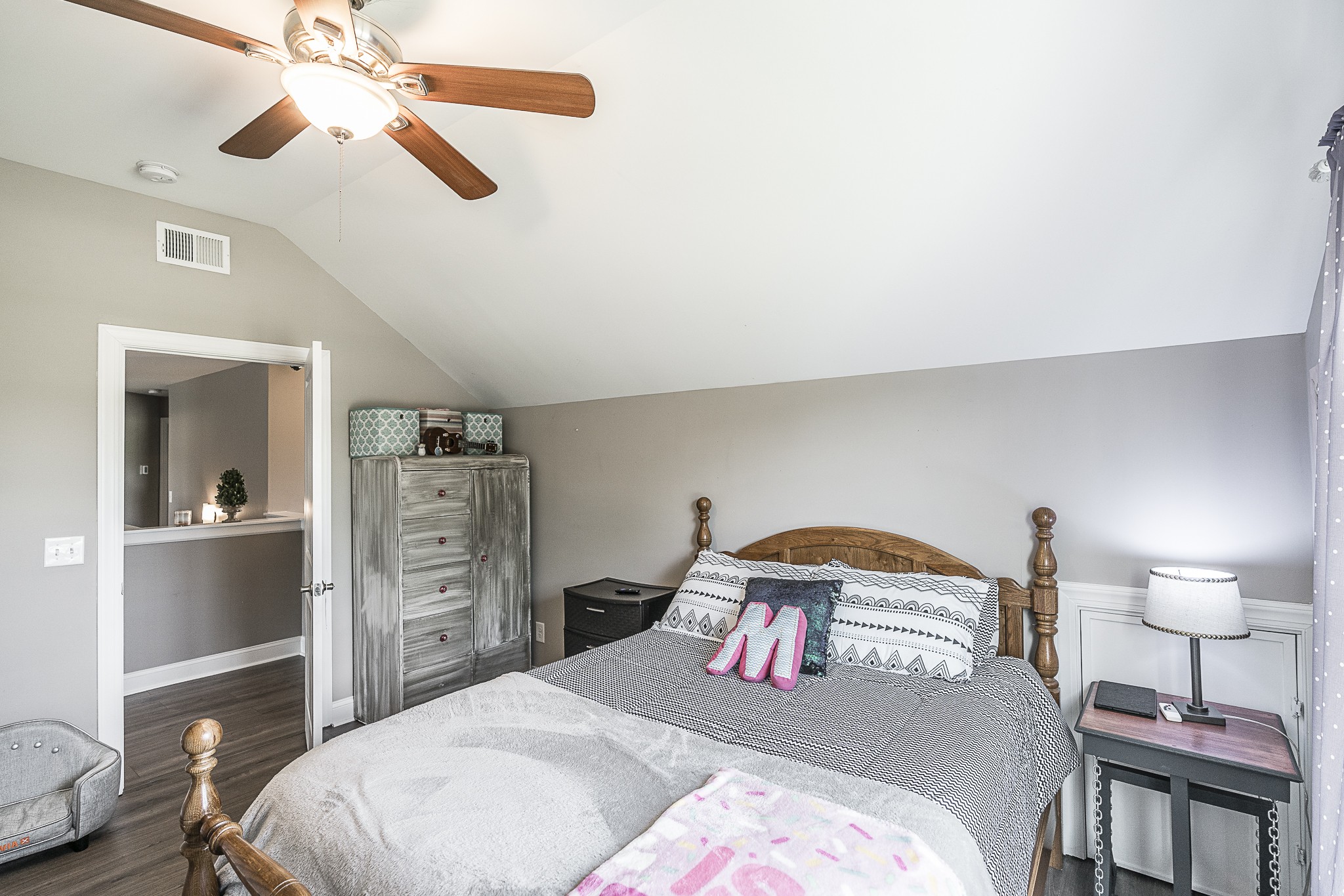 374 Shorter Road Lebanon, TN 37090 - Photo 36 of 49 a bedroom with a bed and a chandelier