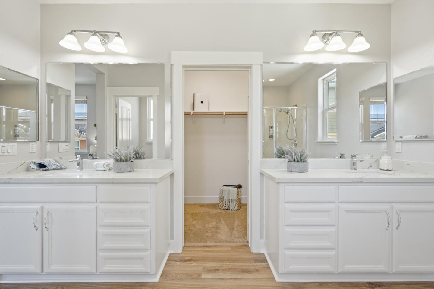 115 Cypress Street Pacifica, CA 94044 - Photo 37 of 59 a bathroom with a double vanity sink mirror and next