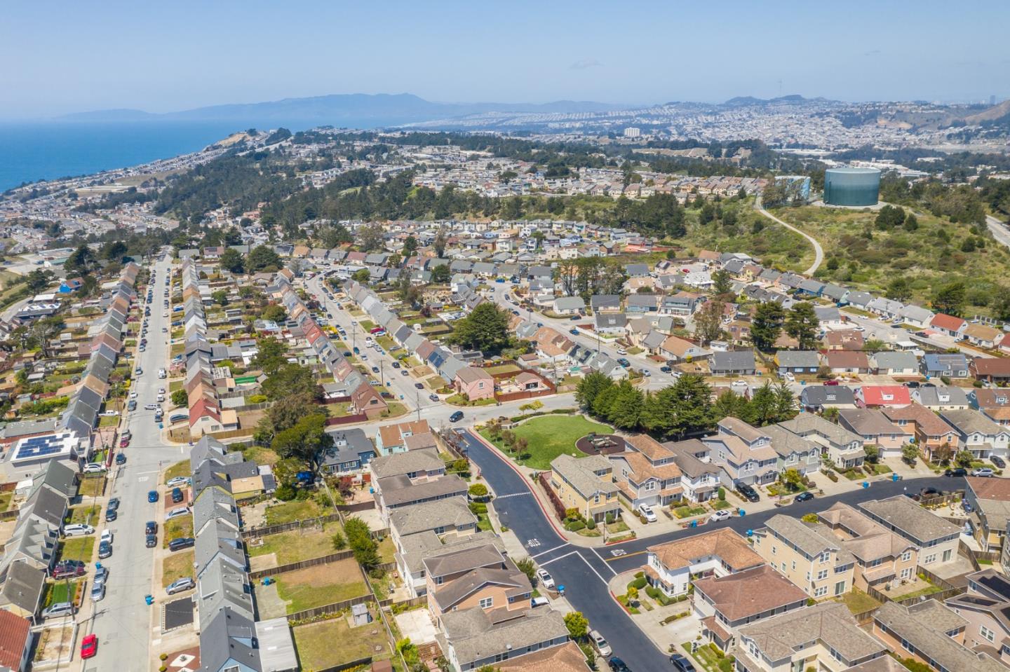 115 Cypress Street Pacifica, CA 94044 - Photo 56 of 59 an aerial view of residential houses with outdoor space
