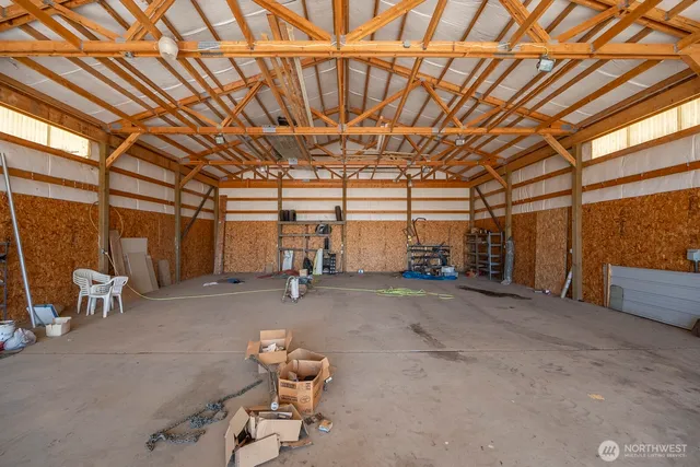 a view of a lake with a mountain