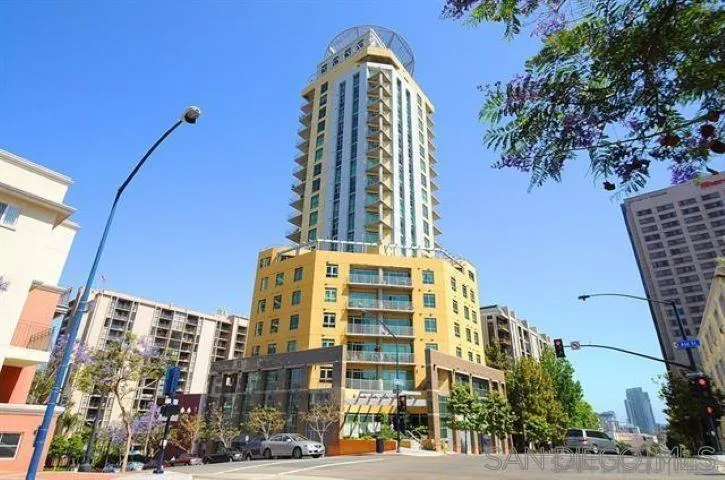 a front view of a building