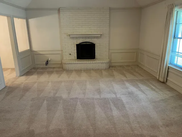 a view of empty room with front door