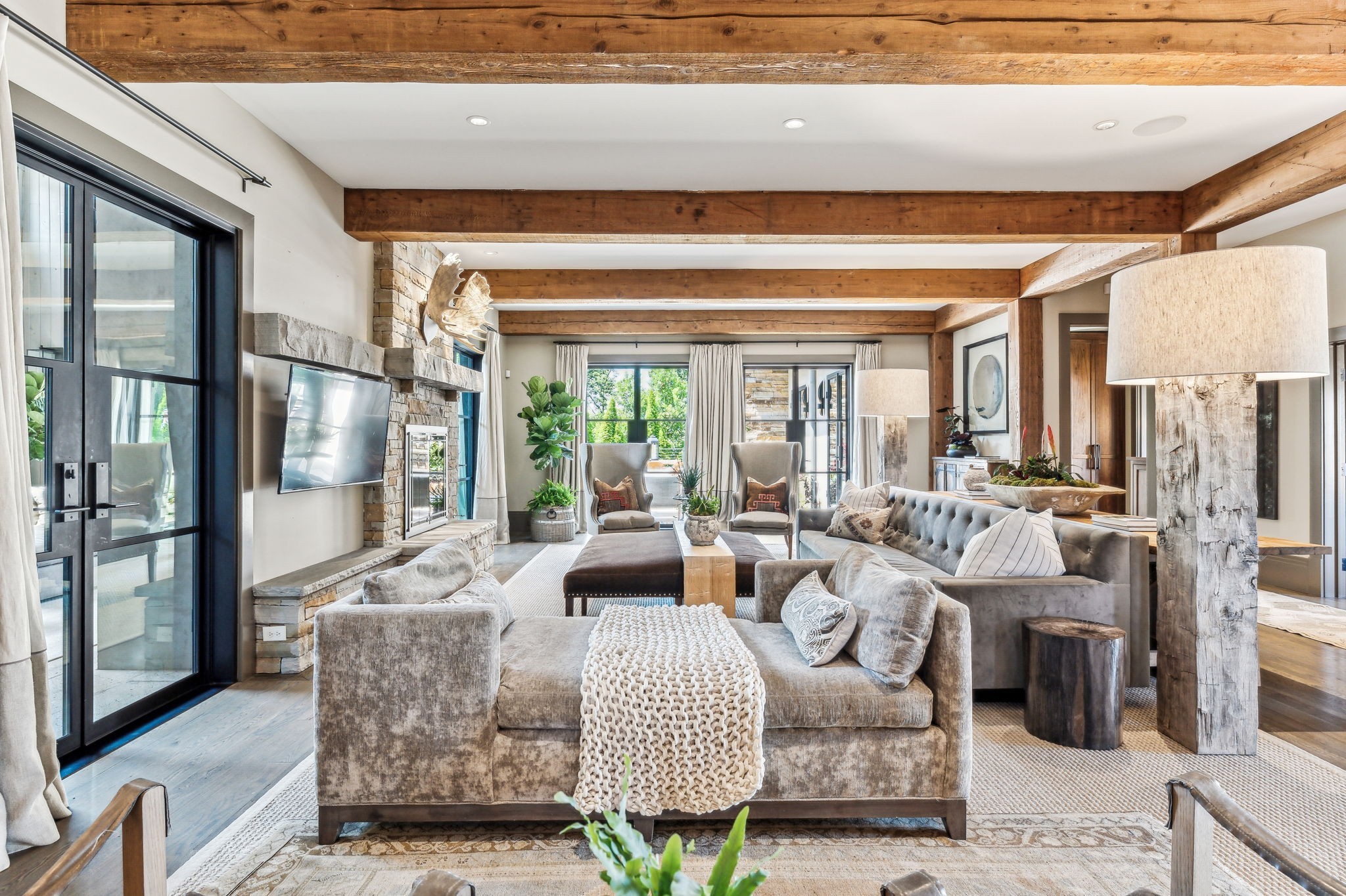 3401 Trimble Road Nashville, TN 37215 - Photo 7 of 55 a living room with furniture and a chandelier